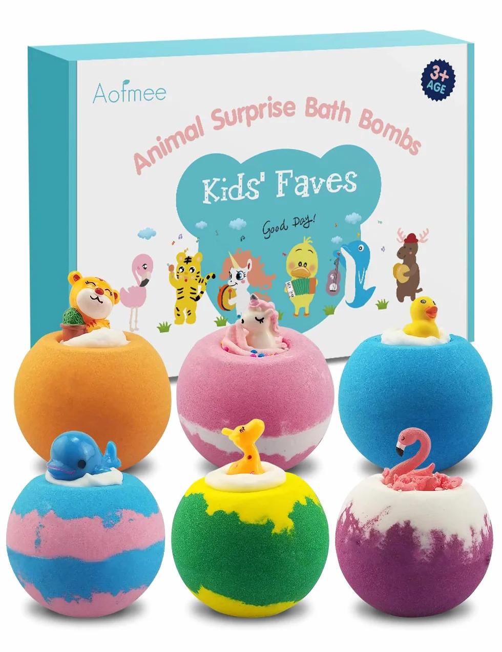 Bombas de Baño para Niños, con Juguetes Sorpresa, Sales Relajantes y Divertidos, Set de Regalo Cumpleaños Valentin Navidad para Amigas Mujer