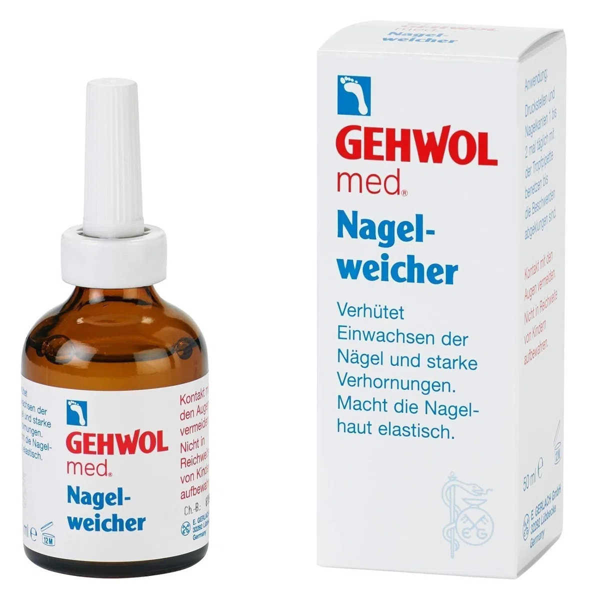 Gehwol Suavizante de uñas, 50 ml - Líquido - Prevención de crecimiento uñas y queratinización