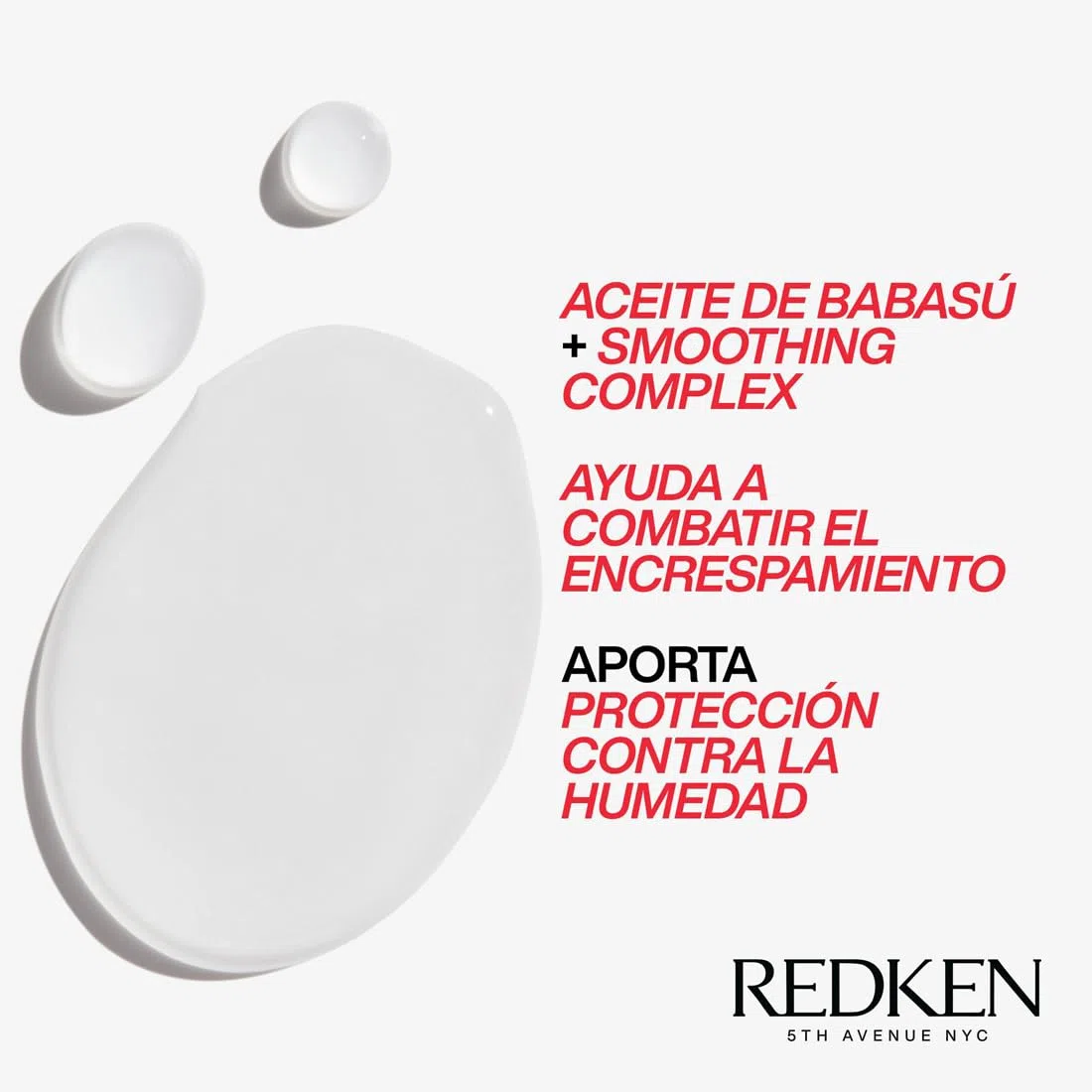 Redken, Aceite Sin Aclarado Antiencrespamiento, Para todo tipo de Cabello de Fino a Grueso, Para Clima Húmedo, Frizz Dismiss