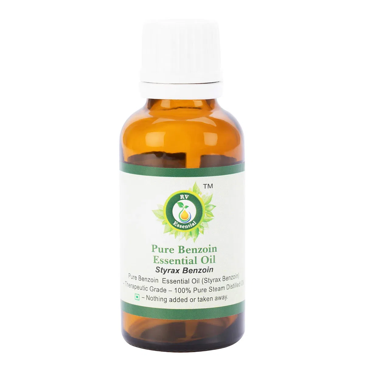 Aceite Esencial Benjuí | Styrax benzoin | Styrax benzoin aceite Esencial | 100% natural puro | Vapor destiló | Grado Terapéutico | Benzoin Essential Oil | 50ml | 1.69oz By R V Essential