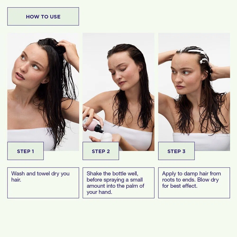 Maria Nila Pure Volume, La vitamina B5 aporta volumen al cabello fino, 100% vegano y libre de sulfatos/parabenos
