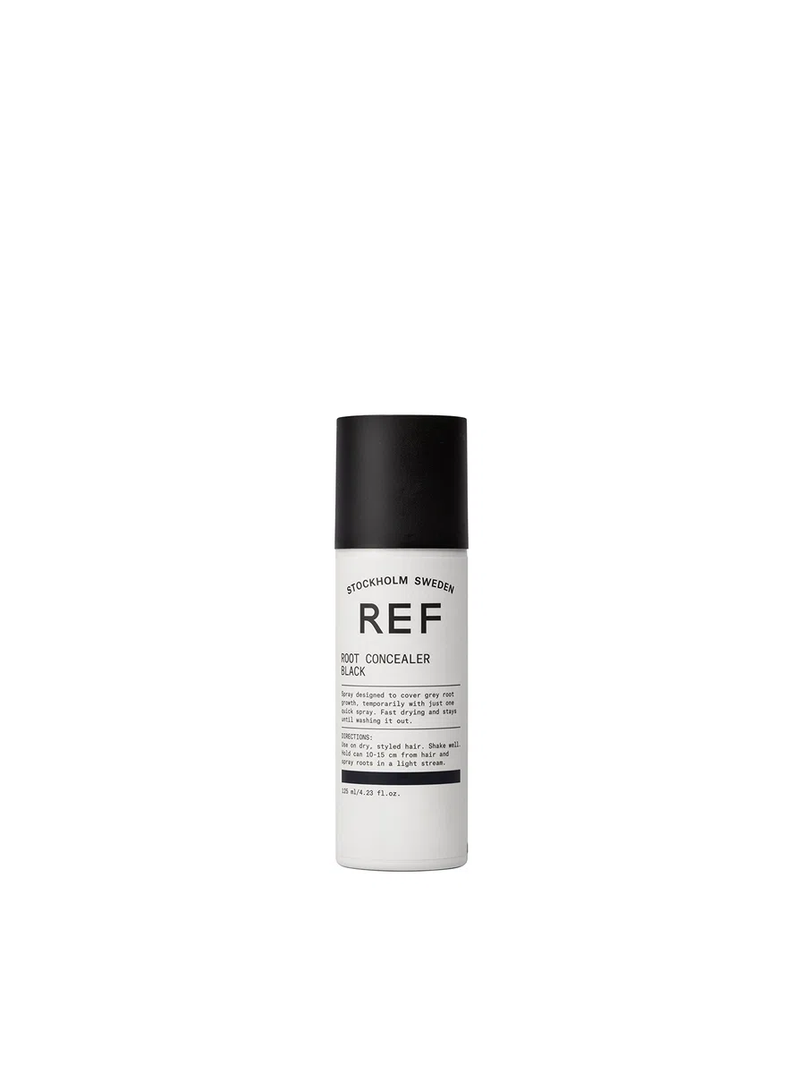 REF | Root Concealer Black | Spray de Pintura para el Cabello | Oculta Pelos Grises del Cabello | Cobertura Efectiva | Temporal Hasta Lavado | No Mancha | Efecto Mate | Todo Tipo de Cabellos | 125ml