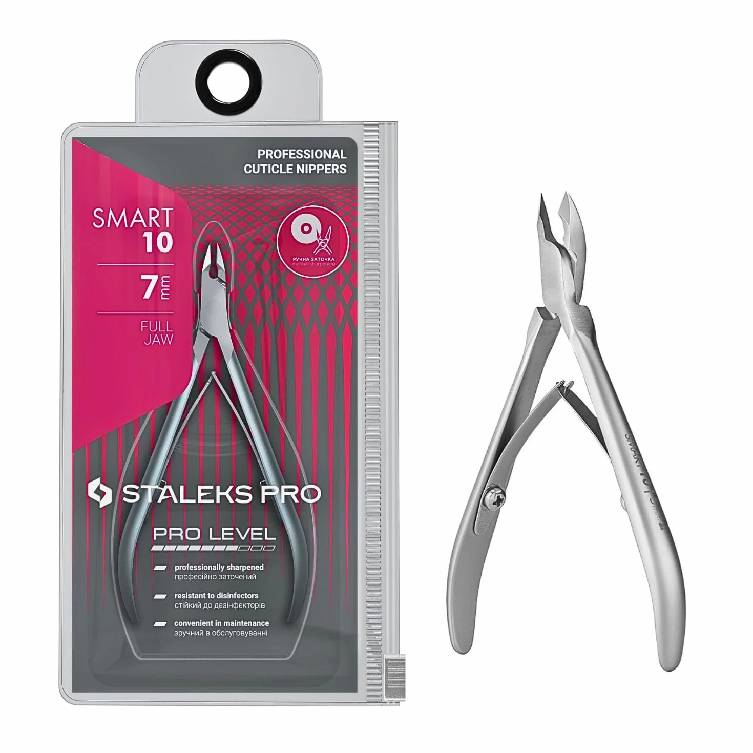 STALEKS PRO by Natury Nails Alicate profesional para cutículas 7mm. Acero inoxidable. Smart 10-7