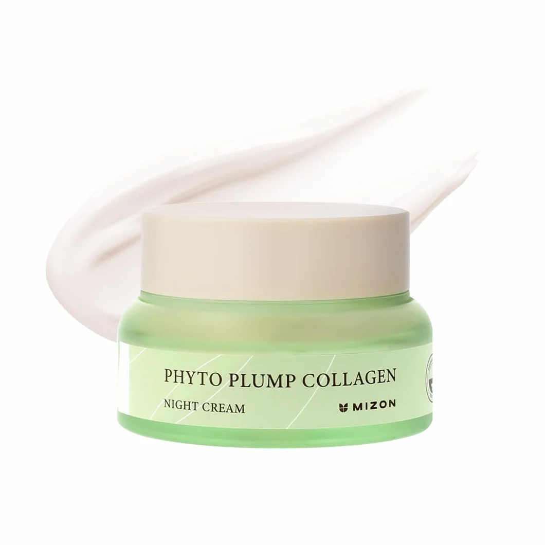 [Mizon] Crema de Noche al Colágeno Vegetal (50ml) Vegan y a base de plantas, Líneas finas y arrugas, Hidratación, Cuidado nocturno (Phyto Plump Collagen Night Cream)