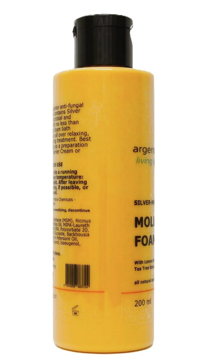 plata-MSM piel de Mollu Espuma Baño 200 ml