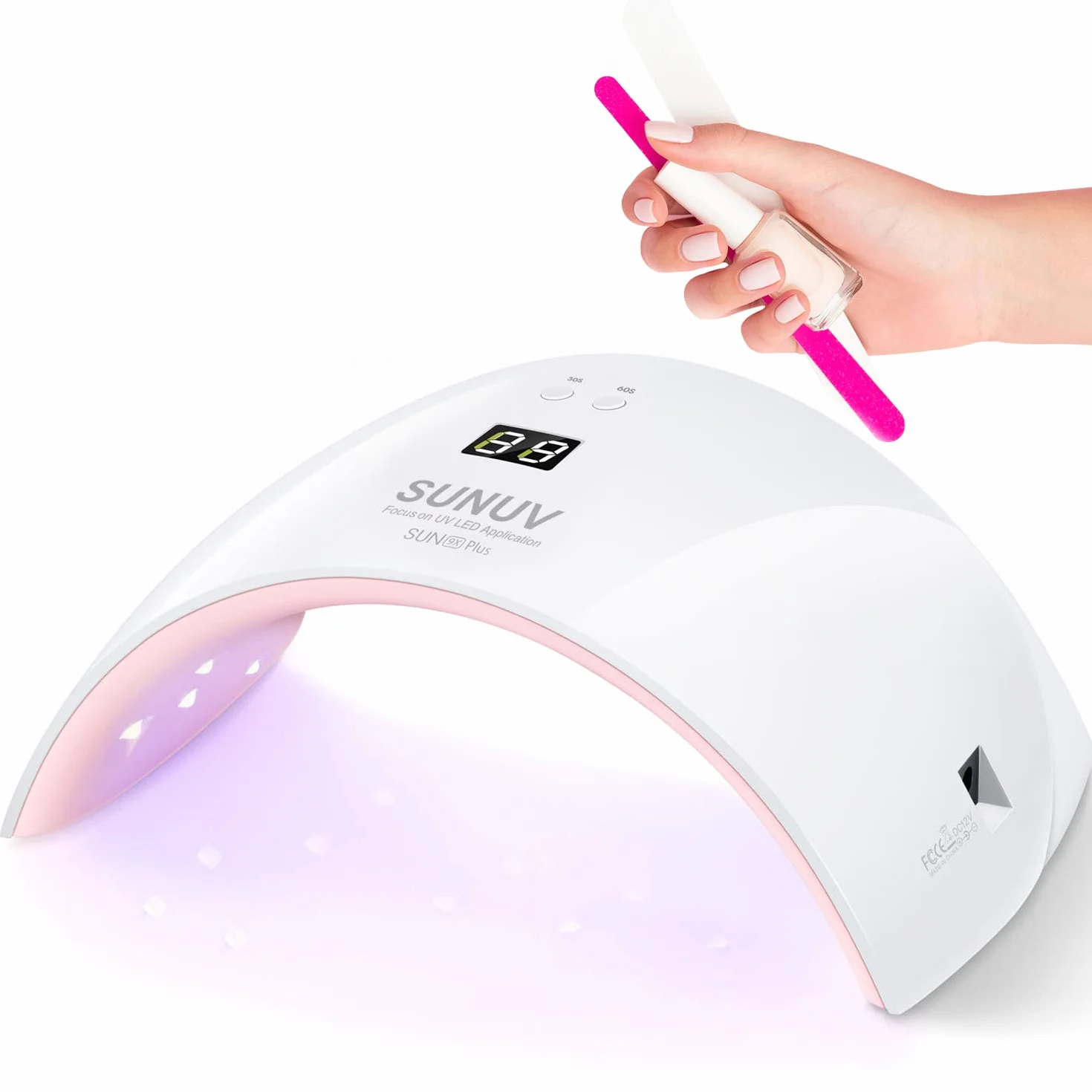 Secador de uñas LED UV SUNUV, lámpara de para uñas de gel, lámpara UV LED de uñas de 30s/60s, temporizador de infrarrojos, para manicura y pedicura, para manicura y salón de belleza