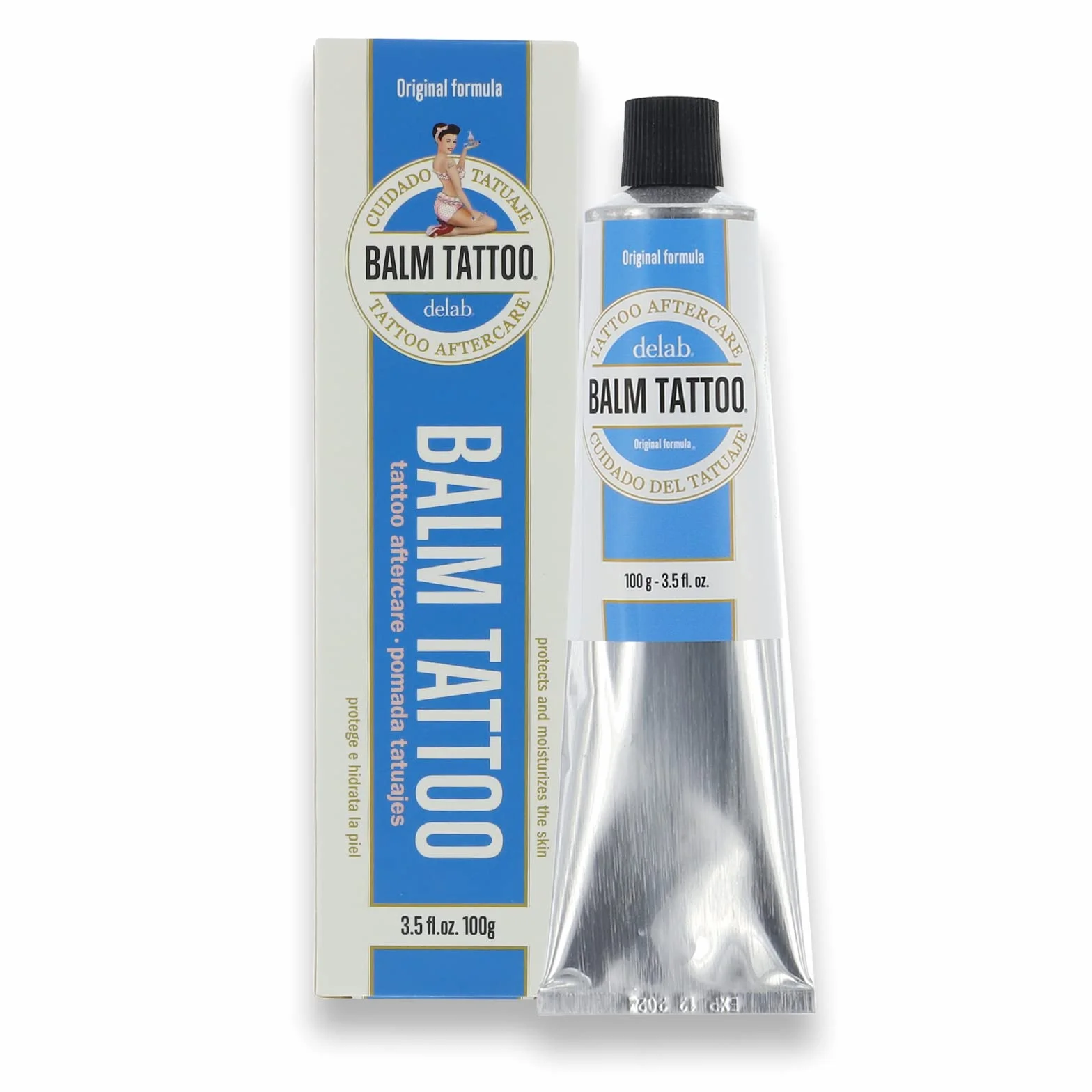 Balm Tattoo Original - Crema para Tatuajes de 100 g - Línea Aftercare de Absorción Rápida - Facilita la Cicatrización y Curación del Tatuaje - Favorece unos Resultados Nítidos