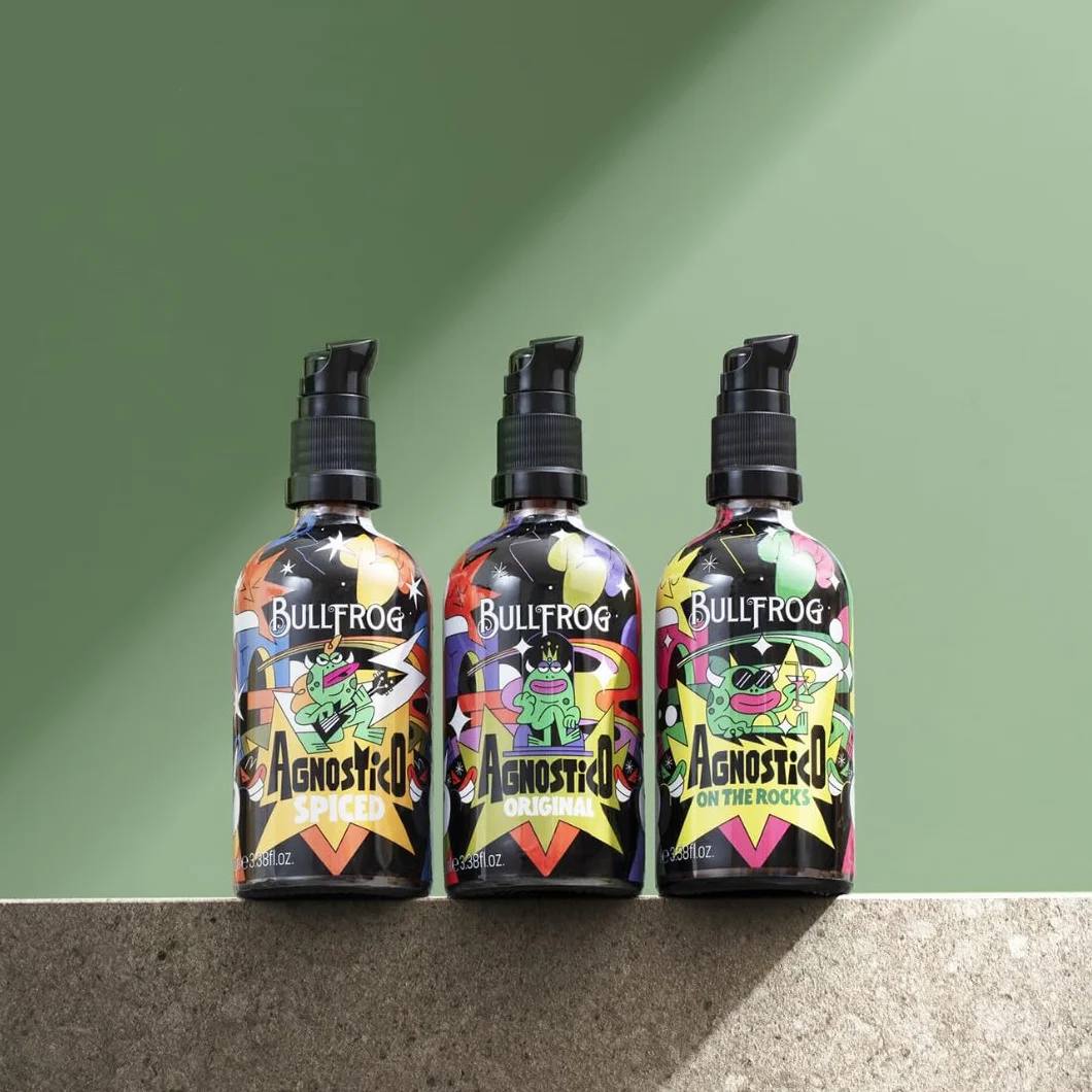 Bullfrog - Bálsamo Multifuncional para Barba Edición Limitada Artista 100ml - Nutre e Hidrata la Barba - Protege contra Irritaciones - Fragancia con Notas de Anís, Cuero, Tabaco y Bay Rum