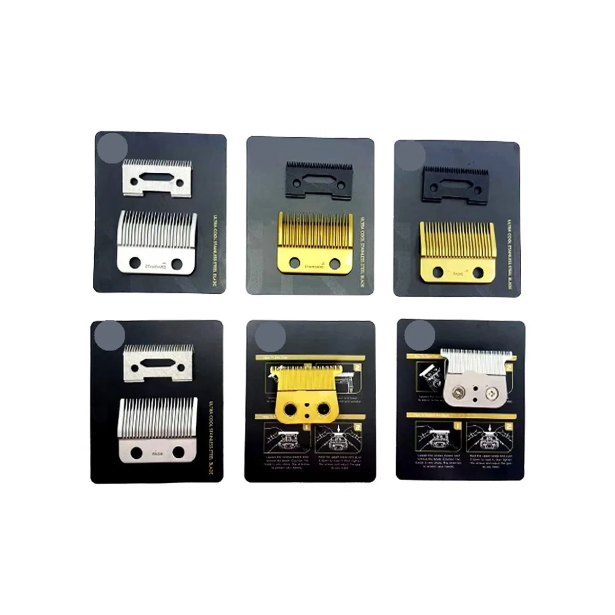 Cabezal De Corte Y Base Compatibles con Cortadora De Cabello JRL 2020C Y 2020T, Repuesto De Grabado.(20C Standard Gold)
