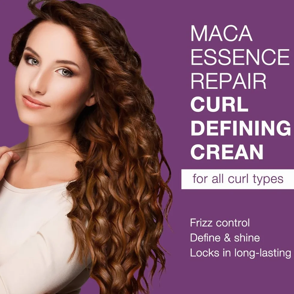 Karseell Crema Definidora de Rizos 200 ml – Crema de Rizos para Cabello Rizado y Ondulado, Hidratante, Anti Encrespamiento y Fijación Flexible