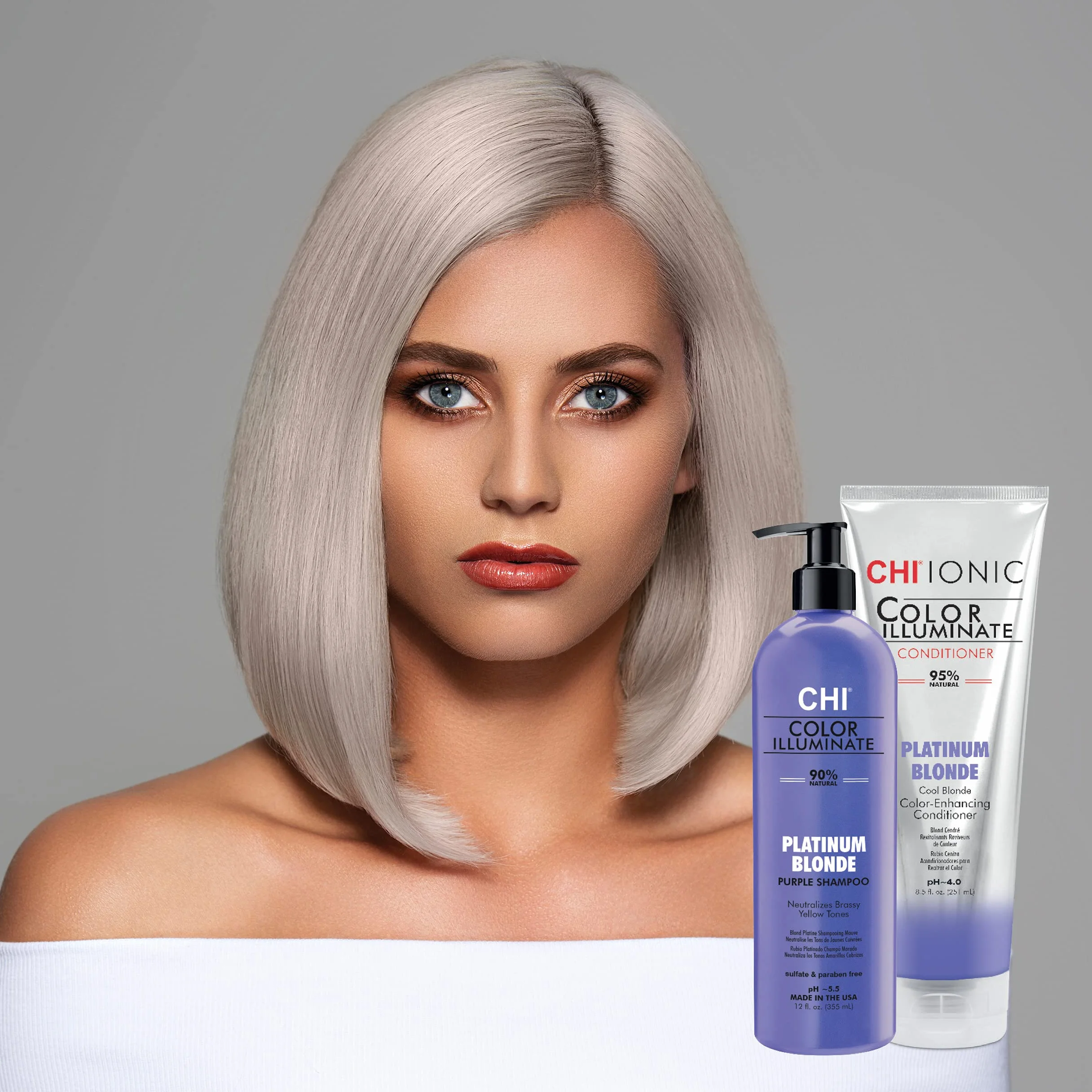 Farouk Chi Color Illuminate Platinum Blonde Acondicionador 355ML