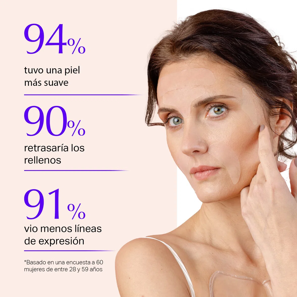 Parches para las Arrugas de Cara - Almohadillas para Suavizar e Hidratar la Piel de Ojos, Boca y Frente - Antiarruga Faciales Durante la Noche - Antienvejecimiento, Alternativa al Botox (165 uds)