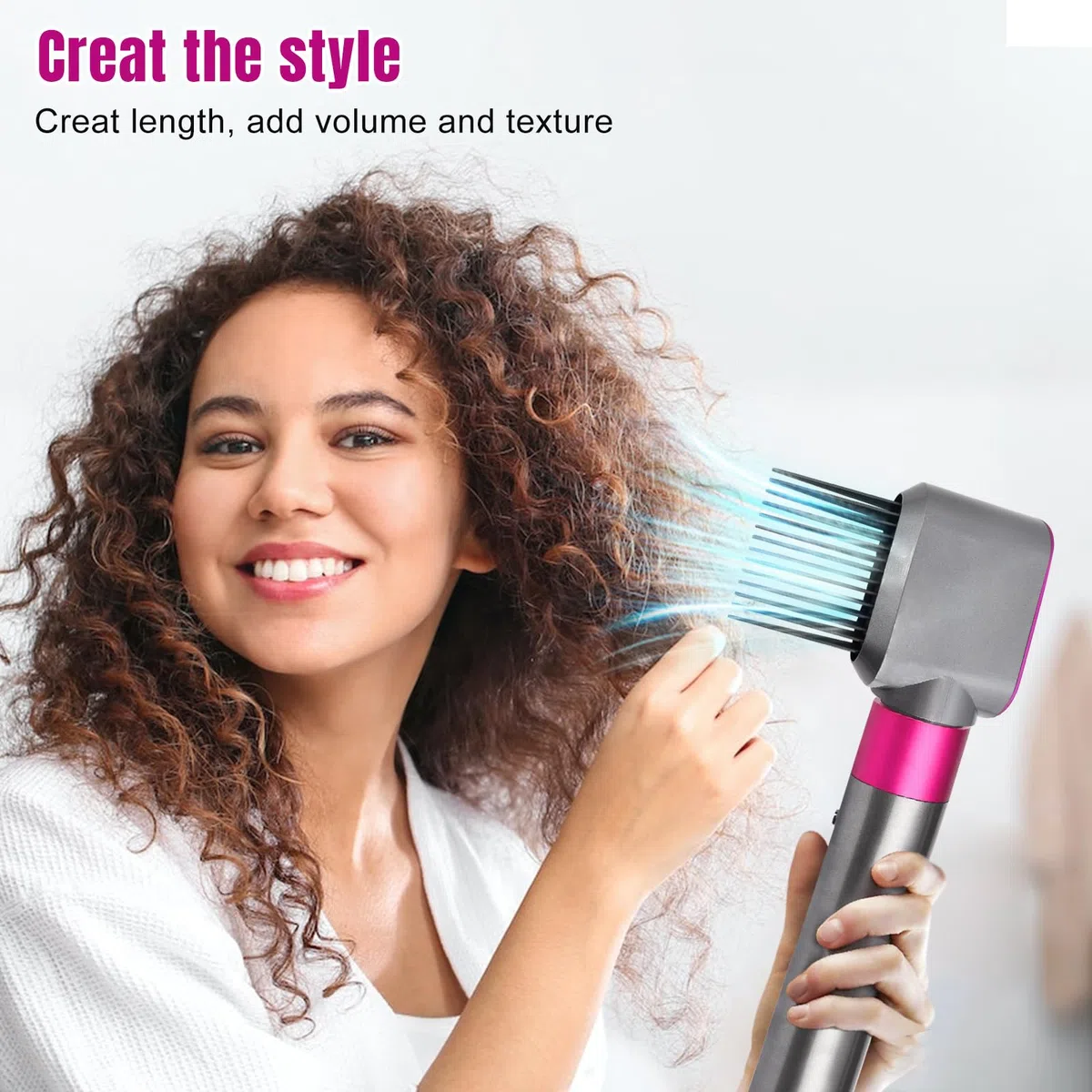 Boquilla de fijación para secadora con peine para Dyson Airwrap Styler HS01 HS05, accesorios para peinar el cabello