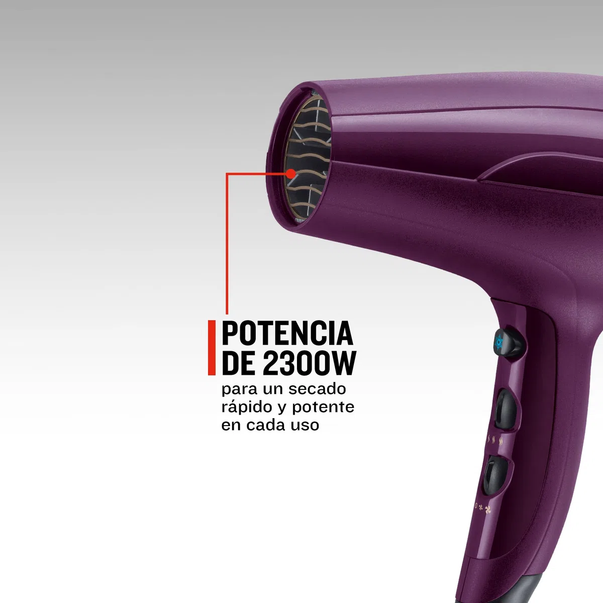 Remington Secador Pelo Iónico ligero, más volumen Your Style 2300W, difusor, concentrador, potenciador volumen, 3 ajustes temperatura, 2 de velocidad, ráfaga de aire frío, bajo nivel ruido D5219