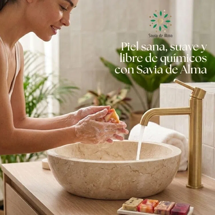 Pack 4 Jabones Artesanales Naturales – Jabones Sólidos de Aguacate, Pepita de Uva, Monoï y Árbol de Té | Jabón Facial, de Manos y para el Cuerpo | Veganos, Hidratantes | Hecho en España
