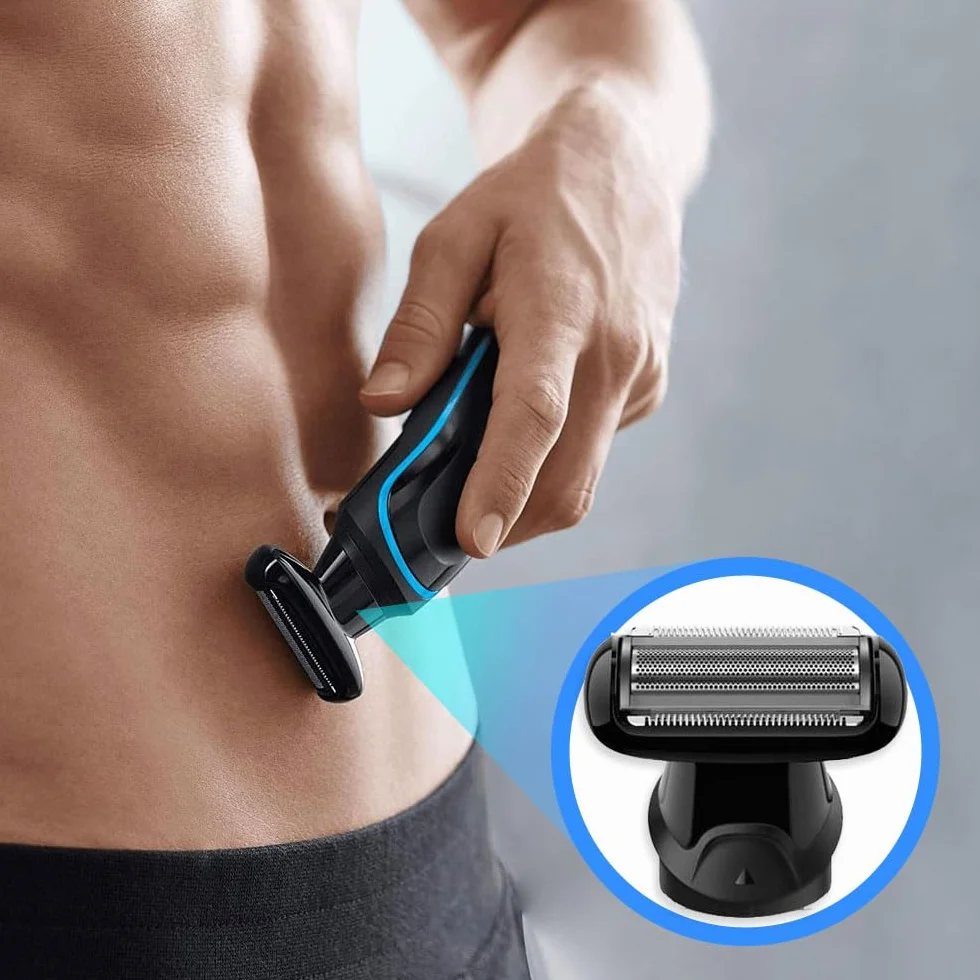 Anakel Home Repuesto Cabezal para Afeitadora Eléctrica Hombre 81634460 Compatible con Braun Afeitadora Corporal Multi Grooming MGK3080, 5515, 5541 y 5544