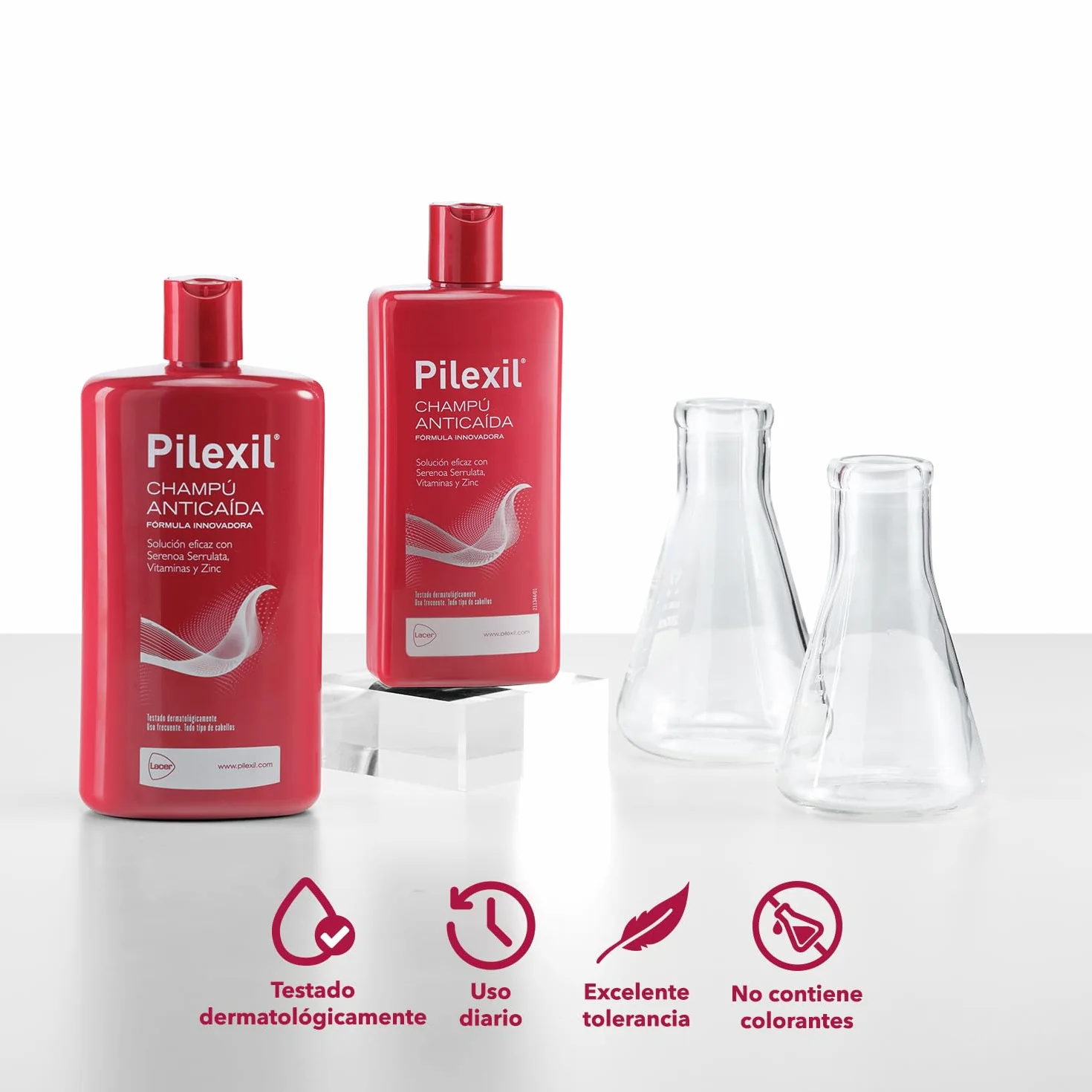 PILEXIL ANTICAIDA Champú Anticaída 900 ml Tratamiento Frena Pérdida Cabello Normaliza Ciclo