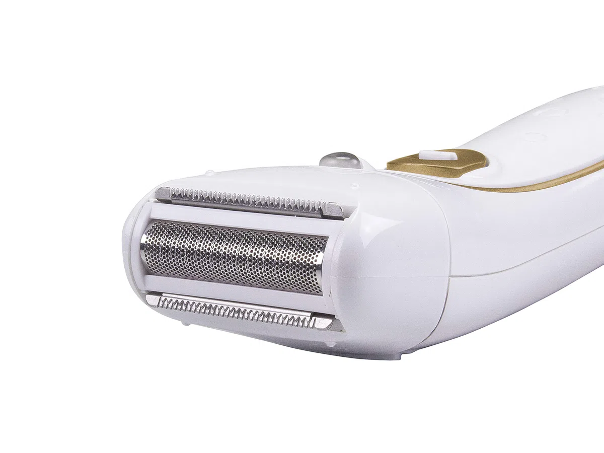 BEPER 3BEPI001 - Depiladora 2en1, Funcionamiento con cable o recargable, Plug&Play, Dos cabezales, Dos velocidades, Afeitadora y Silk-épil, Depilación rápida, Luz, Funda y cepillo incluidos