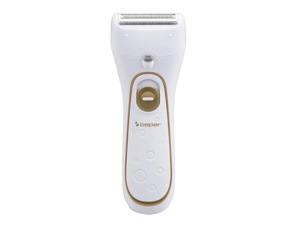 BEPER 3BEPI001 - Depiladora 2en1, Funcionamiento con cable o recargable, Plug&Play, Dos cabezales, Dos velocidades, Afeitadora y Silk-épil, Depilación rápida, Luz, Funda y cepillo incluidos