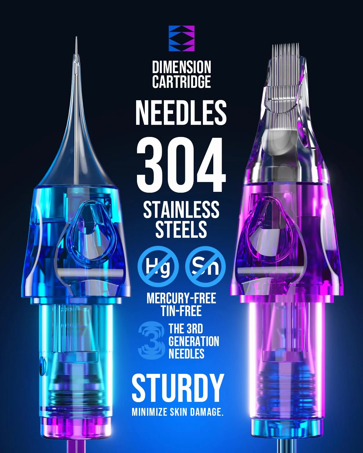 CNC 30 Pcs Cartuchos de Tatuaje Aguja para Tatuar #10 Bugpin Round Shader #12 Standard 5RS 7RS 9RS Tattoo Needles EN04B-30KIT-F