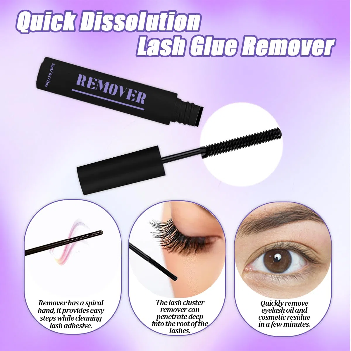 DNSGOOR Kit de Extensión de Pestañas DIY 840 Lash Cluster Caja de Pestañas de Espejo,Pegado y Sellado de Pestañas,Eliminación de Pestañas,Cepillo de Pinzas Mini Aplicador