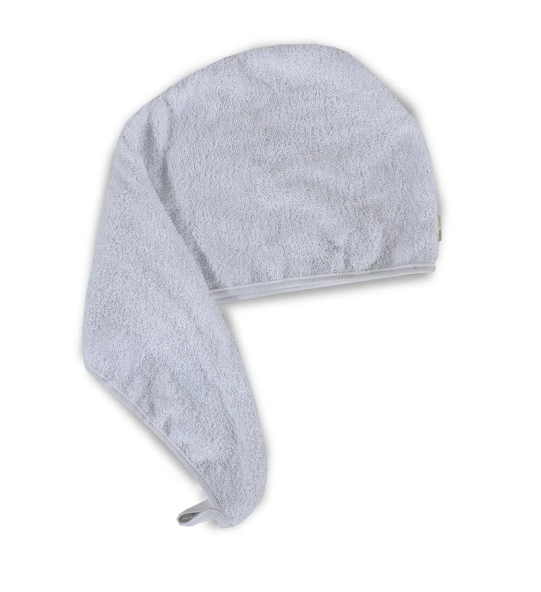 Toallas de secado del cabello, 100% puro de rizo de algodón, toalla de cabello suave, envoltura de cabello torcido, gorro de pelo, toallas de spa con lazo y botón para pelos largos (blanco)