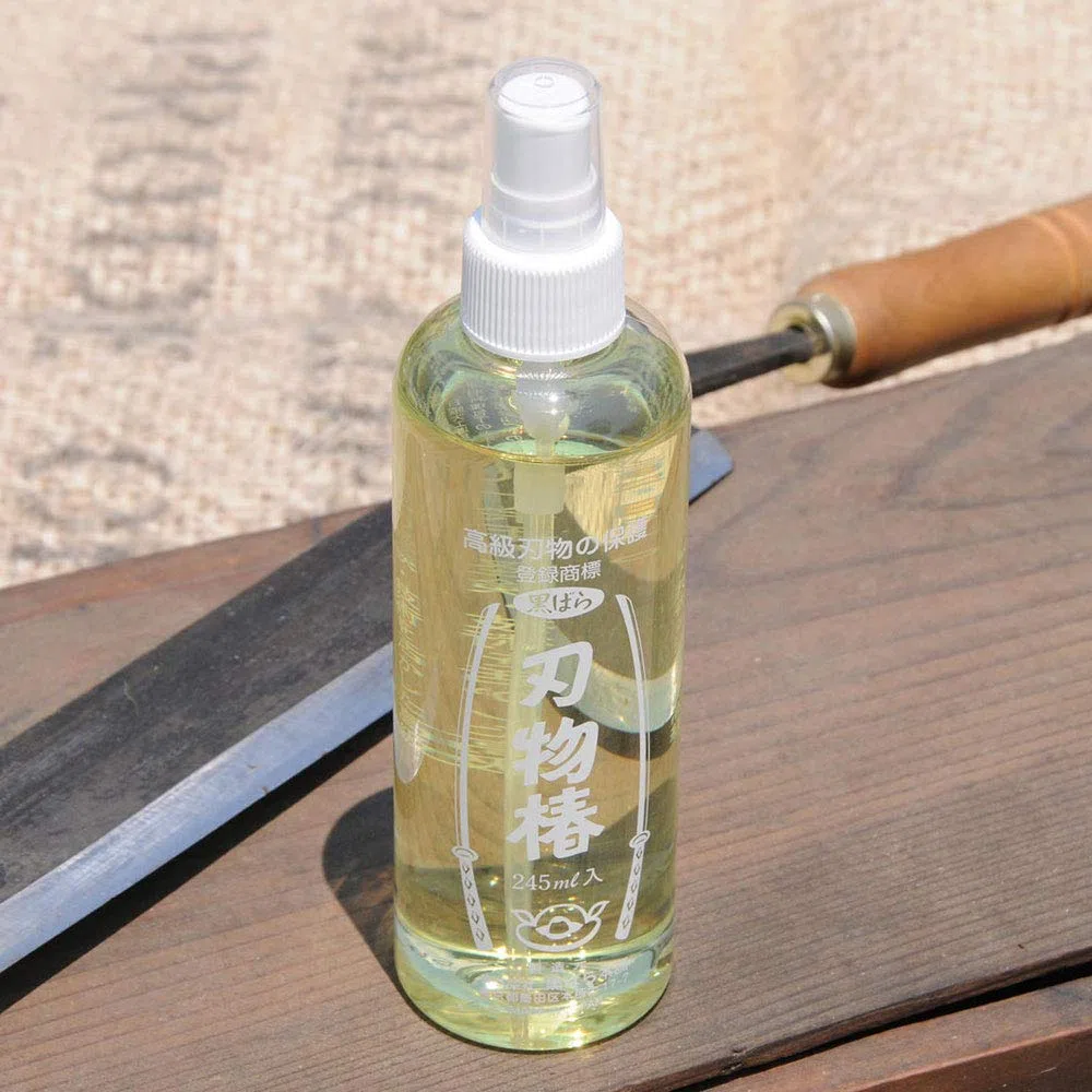 Kurobara Huile de camélia 100% pure Tsubaki pour l'entretien des couteaux japonais 8.6 oz claire
