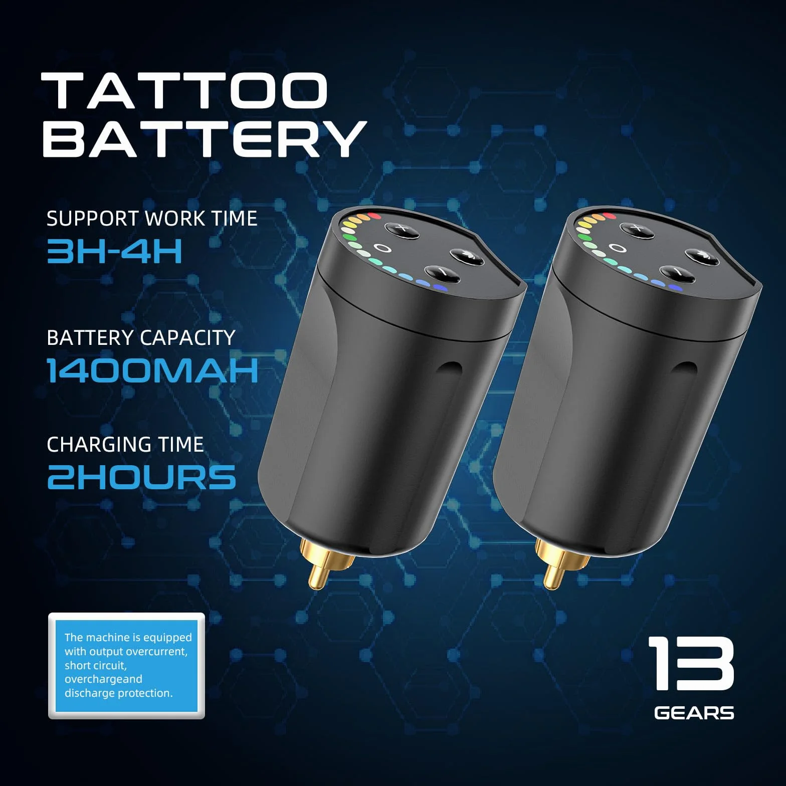 STIGMA Maquina de Tatuar Inalámbrico con 2 Baterías, 40 Agujas de Cartucho de Tatuaje, 2800mAh Batería para Tatuaje,Tattoo Kit, Kit de Tatuaje para Principiantes