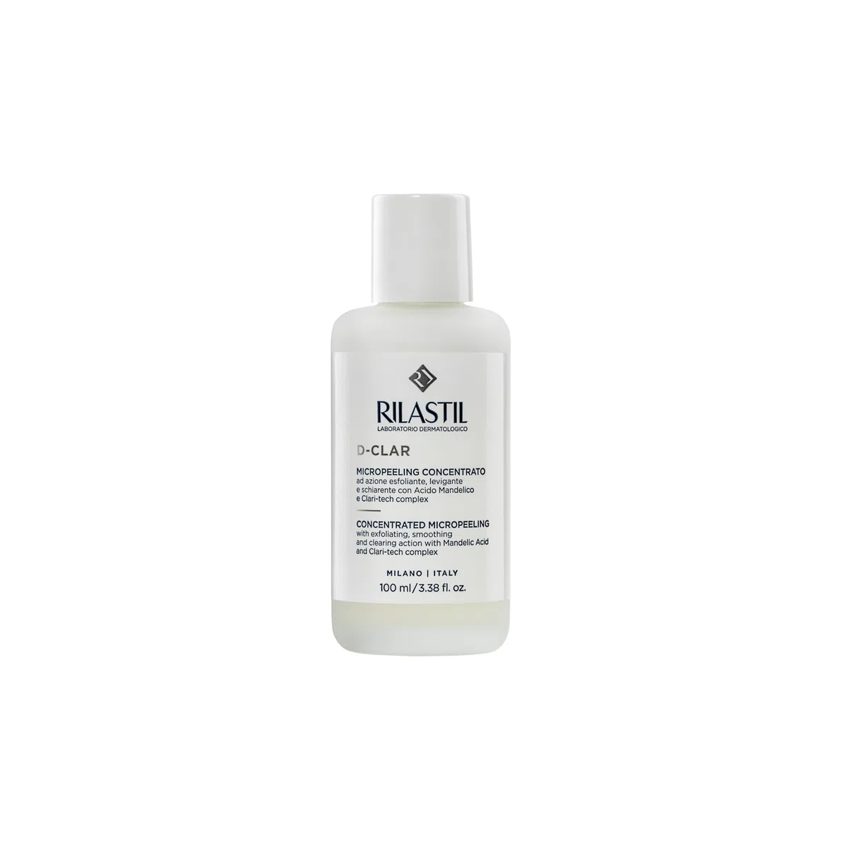 Rilastil D-Clar - Micropeeling Concentrado Facial, Exfoliante, Suavizante y Aclarante + Discos de Algodón - 100 ml, 100 mililitro, 1