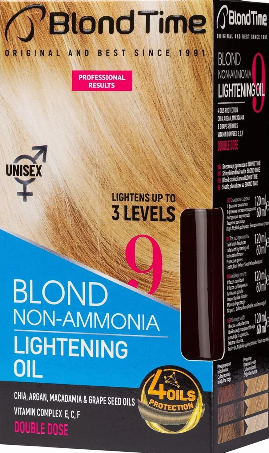 Aceite Decolorante para cabello aclara hasta 3 tonos | Tono Natural | Decolora sin dañar el pelo | Hidrata, Cuida, Nutre y Protege | Sin Amoniaco | 180 ml