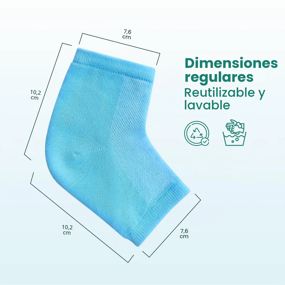 Calcetines hidratantes para el tratamiento de talones agrietados - Promifun 2 pares de calcetines hidratantes para pies secos y agrietados - Reparación de talones agrietados - Calcetines para mujeres