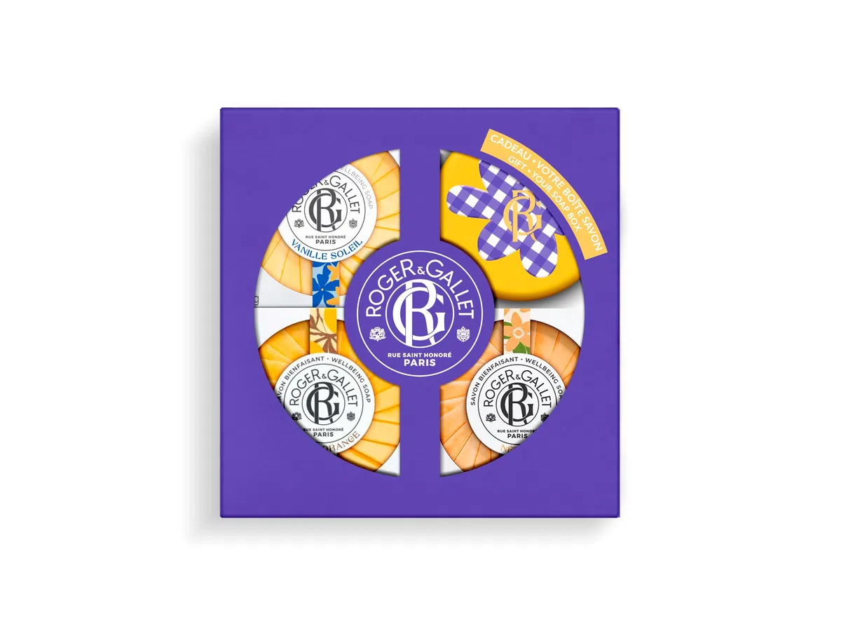 Roger&Gallet - Set Regalo Jabones 3x100g - Vanille Soleil - Néroli - Bois d'Orange - Base Vegetal - Día de la Madre