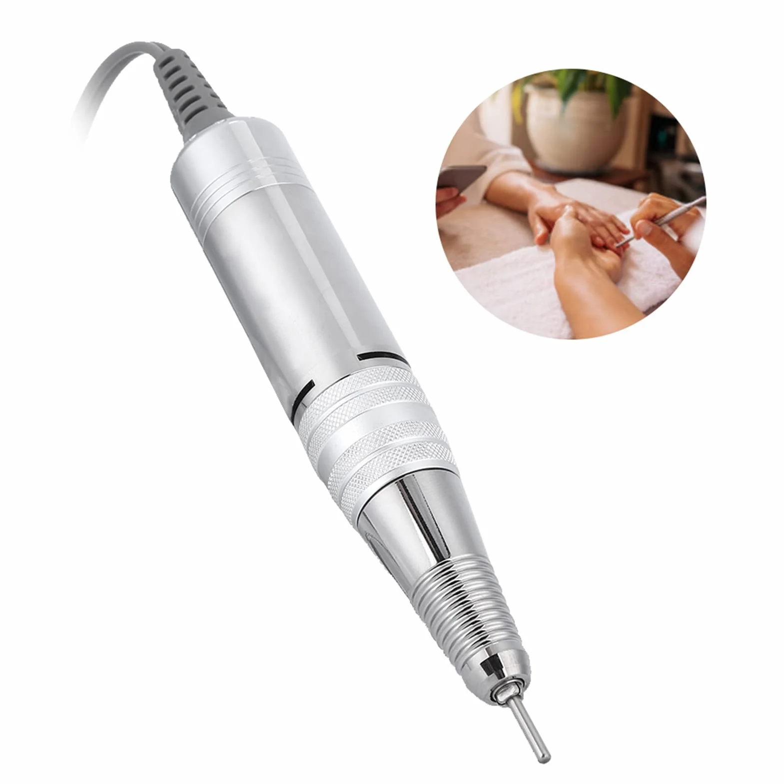 Reemplazo de la Pieza de Mano del Taladro de Uñas, Mango del Taladro de Uñas, Máquina Eléctrica de Manicura de Uñas, Pieza de Mano de Repuesto para Taladro de Uñas Pieza de Mano de Esmalte de Uñas