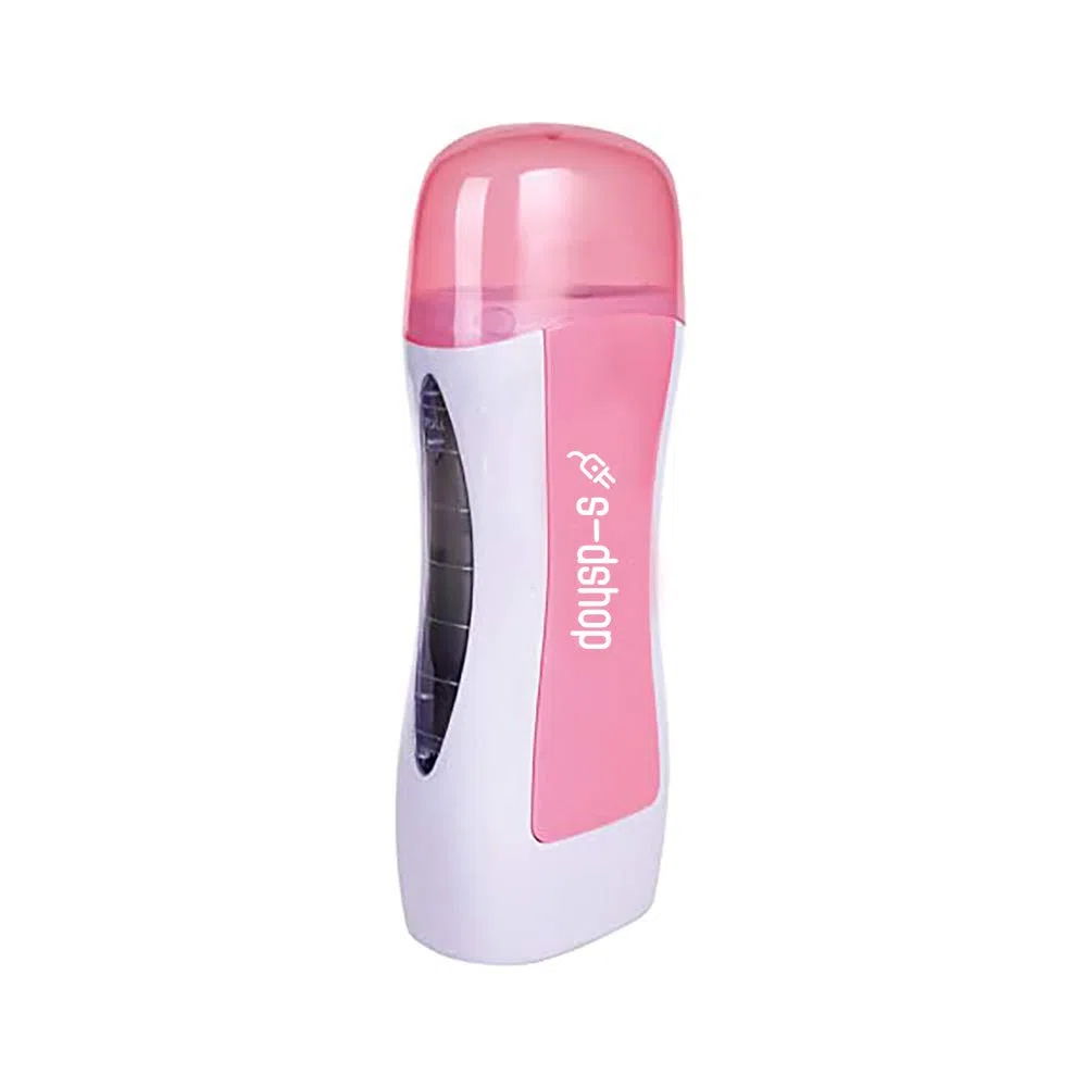 Kit de cera caliente para depilación de cera, 6 recambios de rodillo de cera profesional Depilia liposoluble, tiras de depilación para hombre y mujer, aceite para después de cera depilatoria (Titanio)
