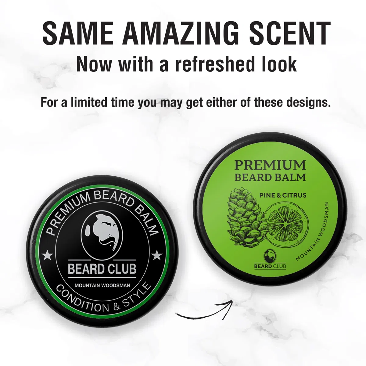 Bálsamo Barba Premium | Mountain Woodsman (Montaña Leñador) | Beard Club | Los Mejores Barba de Loción Suavizante| 100% Naturales y Orgánicos | Excelente Para el Cuidado del Cabello y el Crecimiento