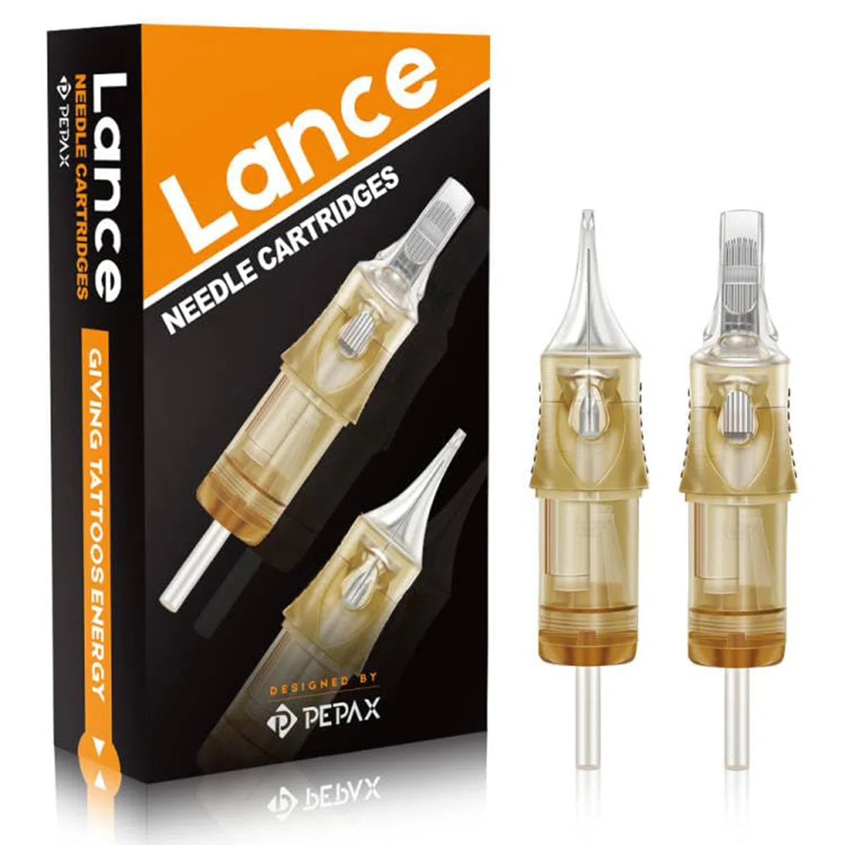 Lance Agujas para Cartuchos de Tatuaje - 20 Stück 0403RLL Cartucho de Agujas #04 Diámetro 0.18mm Bugpin Revestimiento Redondo Cono Largo 5.5mm para Suministros de Tatuajes