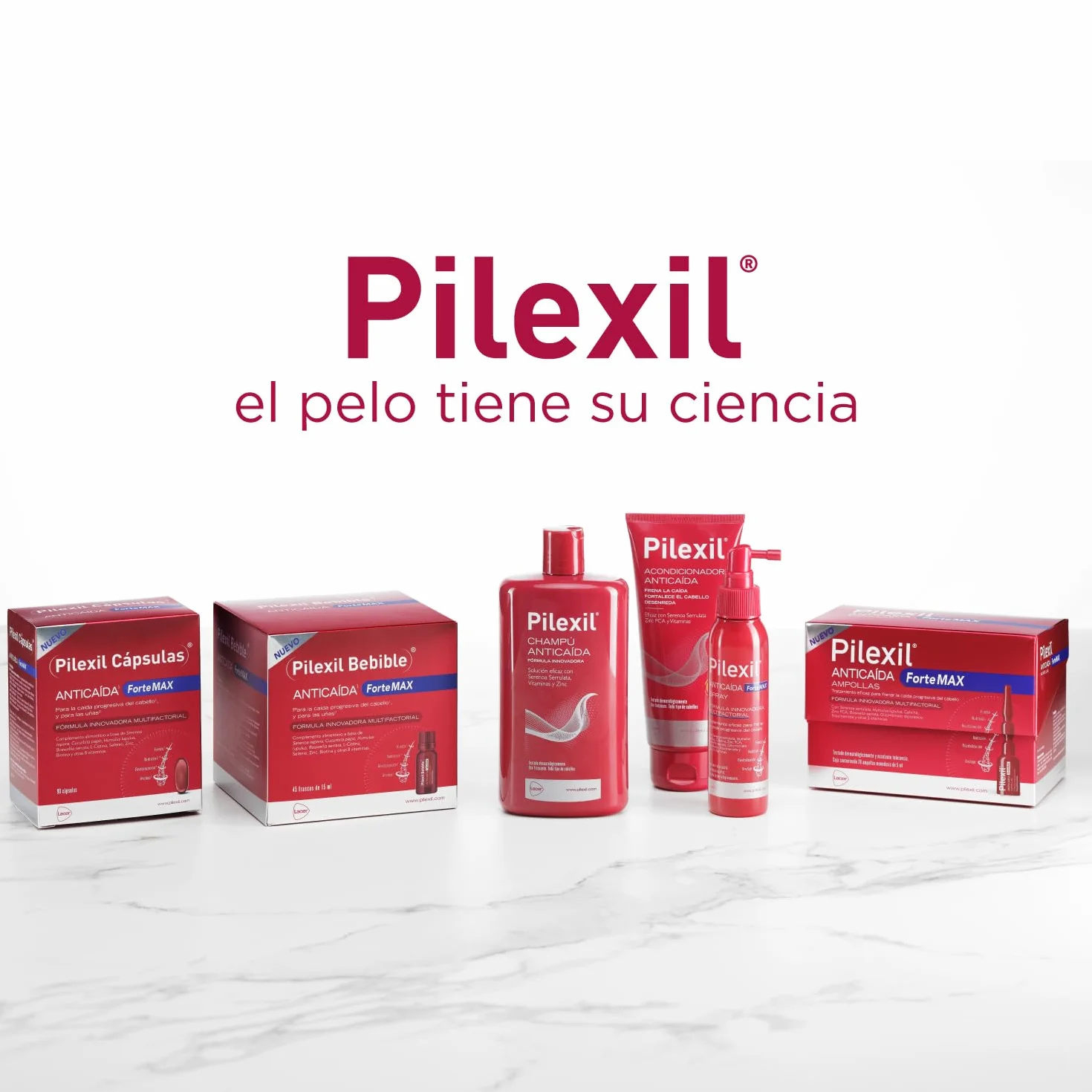 PILEXIL ANTICAIDA Champú Anticaída 900 ml Tratamiento Frena Pérdida Cabello Normaliza Ciclo