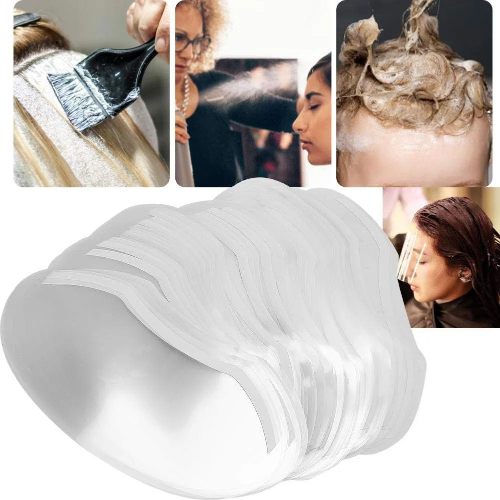 Protector Facial de Laca Para El Cabello, 100 Piezas Profesional Transparente Para Peluquería Peluquería Tinte Para El Cabello, Protección Para La Cara Ojos