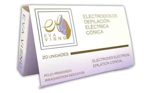 AGUJAS DEPILACIÓN ELÉCTRICA - RECTAS K2 ACERO (20 und.)