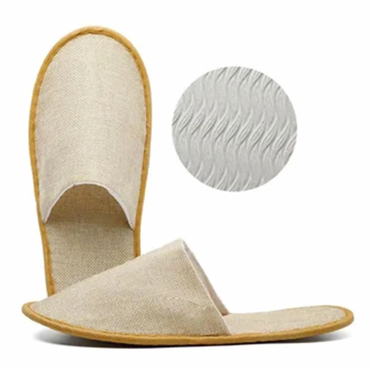 Hotel Comfort Slippers, 4 Pares Zapatillas de Viaje, Desechables Antideslizantes (Talla Eu 37-43)