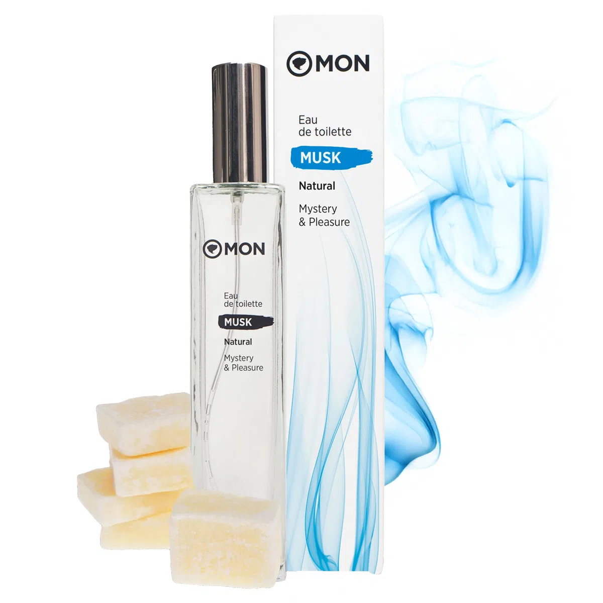 MON Colonia de Musk 100 ml -Con Aroma de Almizcle - Elaborado con 70 ingredientes Naturales - Frescura y Sensualidad