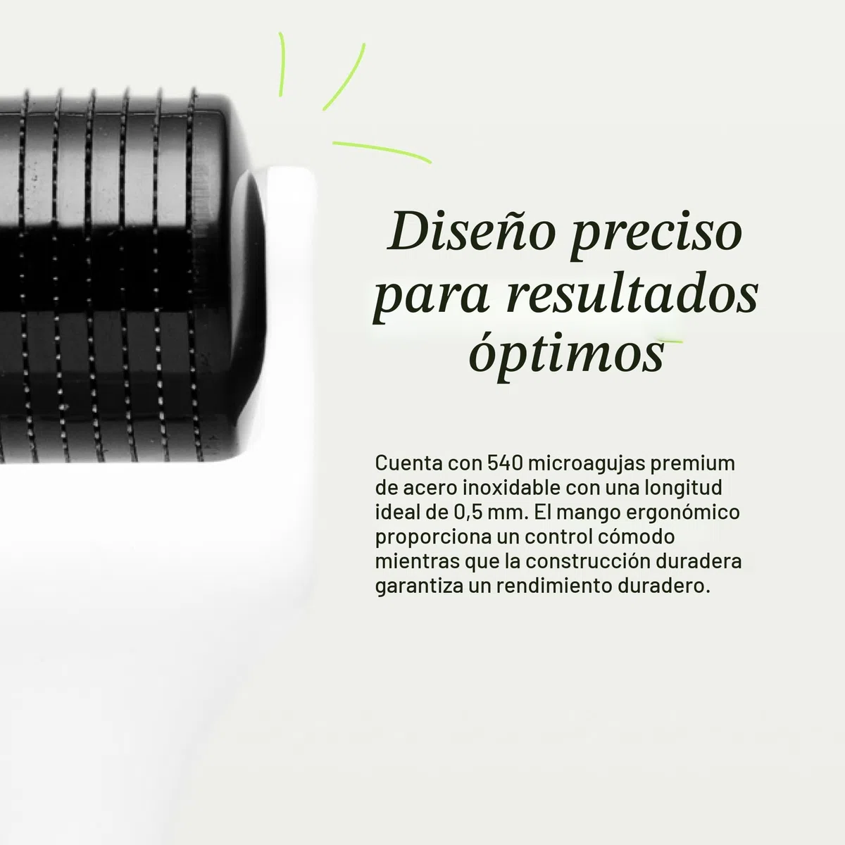 Scandinavian Biolabs Scalp Activating Roller – estimula el cuero cabelludo, favorece una apariencia más densa, microagujas de titanio de grado médico, mejora la absorción del sérum