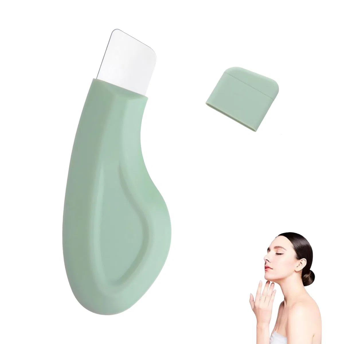 Herramientas Para Eliminar Puntos Negros Espátula para Limpieza Profunda de la Piel Herramienta de Limpieza de Poros de Silicona para Mujeres y Hombres