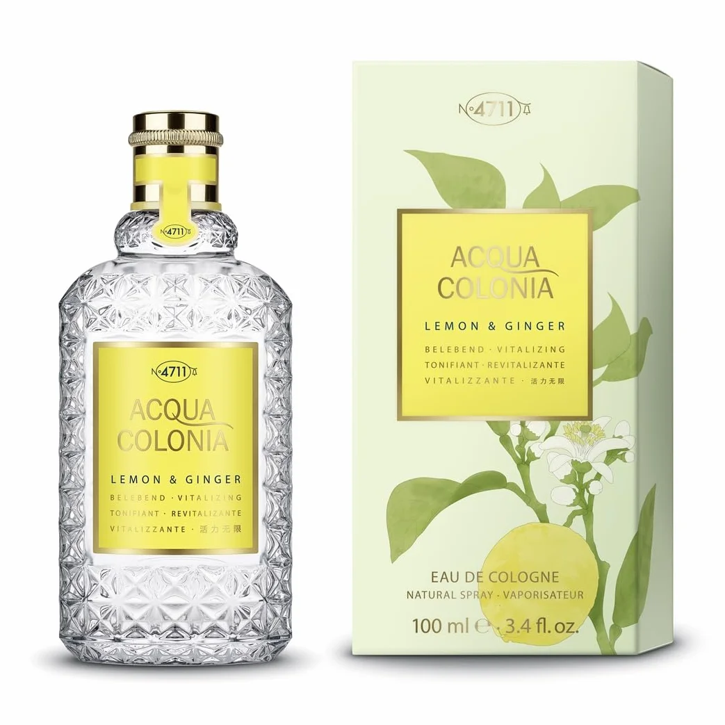 4711 Acqua Colonia® Lemon & Ginger | Eau de Colonia – Revitalizante – Wellness para los sentidos | 100 ml Natural Spray