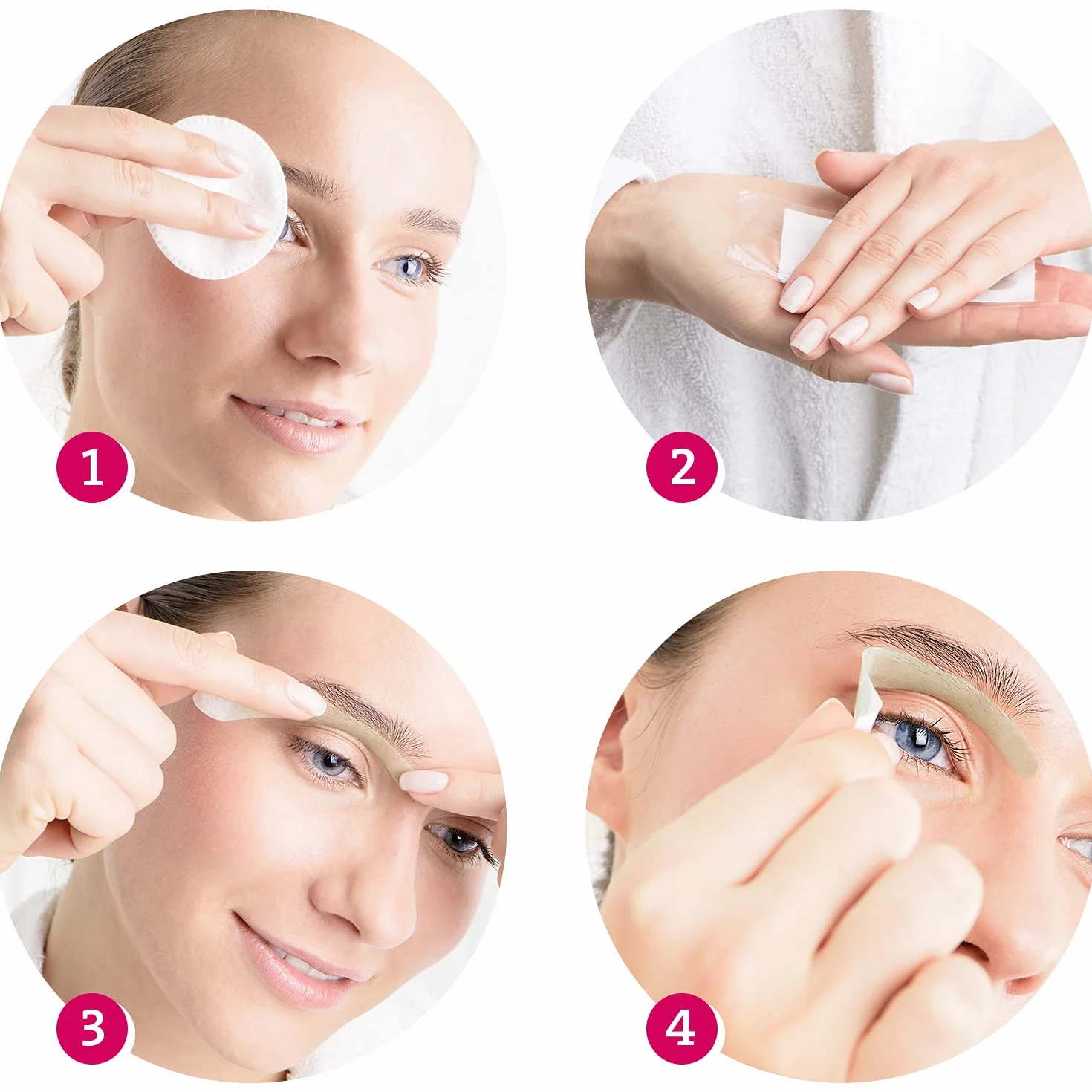Elmaris Bandas de cera fría para la depilación de las cejas. Se adaptan a cualquier forma de ceja. Precisas y rápidas. Depilación indolora y duradera. Aplicación fácil (20 bandas = 40 aplicaciones)