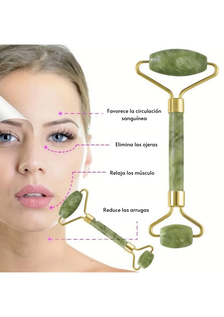 Kit Skincare Gua Sha Facial Rodillo Masajeador De Cara Ice Roller Cepillo Limpiador Rostro Diadema Maquillaje Mujer Y Muñequeras Pack Reafirmante Hielo Para La Cara Regalo San Valentin