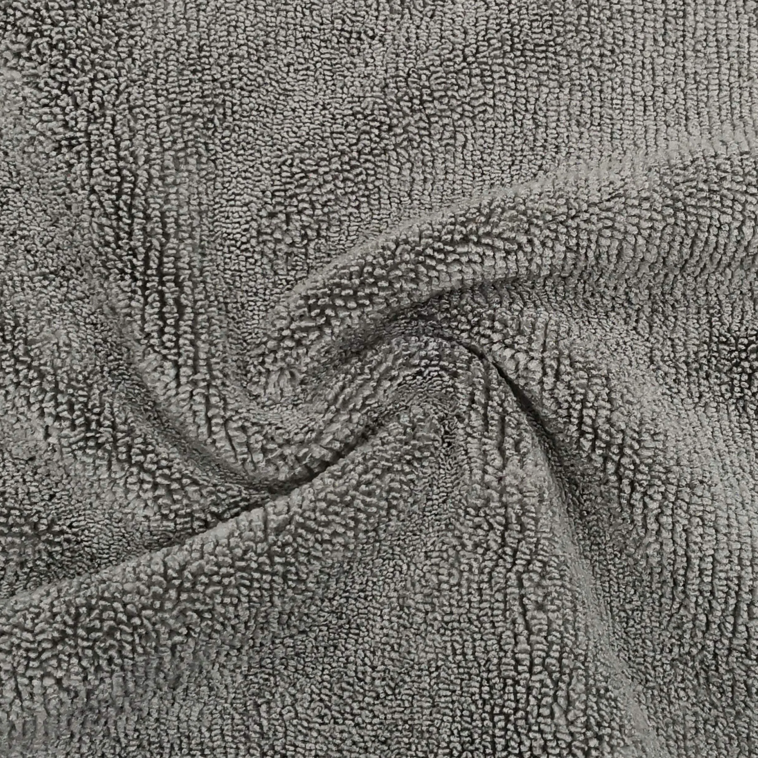 Polyte - Toalla de Microfibra antipelusa para el Cabello - Secado rápido - Profesional - 40,6 x 73,7 cm - Pack de 8 (Gris Oscuro)