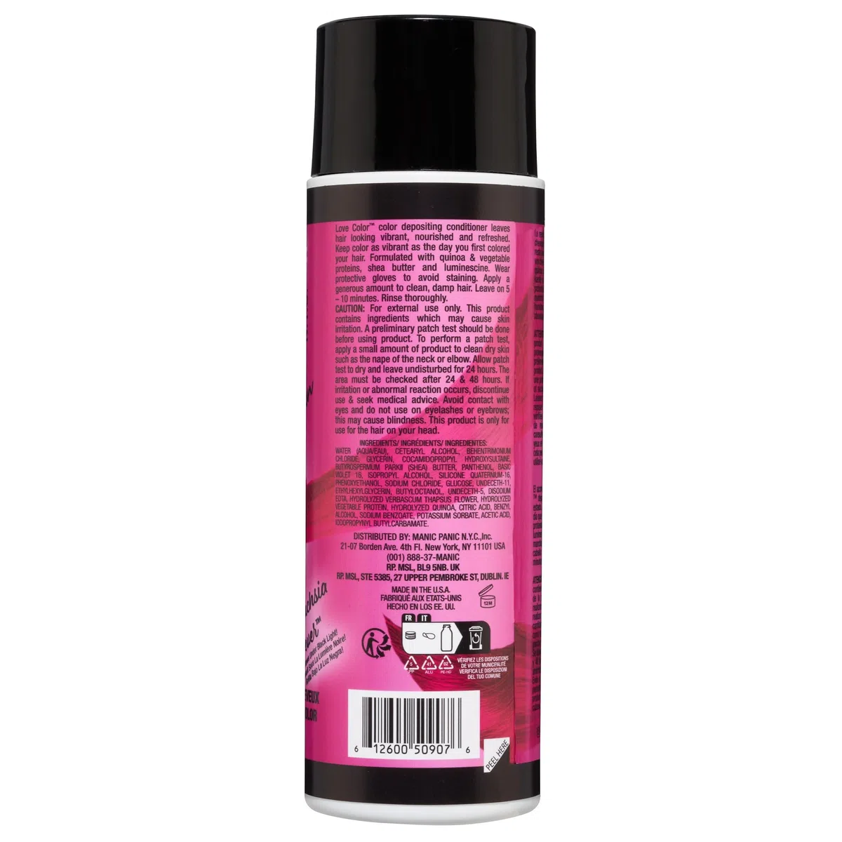 Acondicionador de color fantasía para el pelo Manic Panic LOVE COLOR, color rosa fucsia FUSCHIA FEVER,