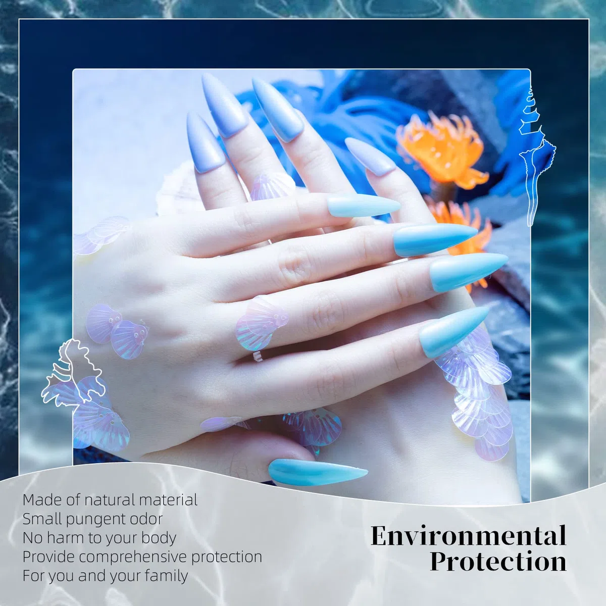 Aokitec 8 Colores Kit de Polvo de Inmersión de Uñas Arte de Uñas para Principiantes Bricolaje de Salón de Manicura en Casa sin Olor, sin Necesidad de Curado con Lámpara de Uñas