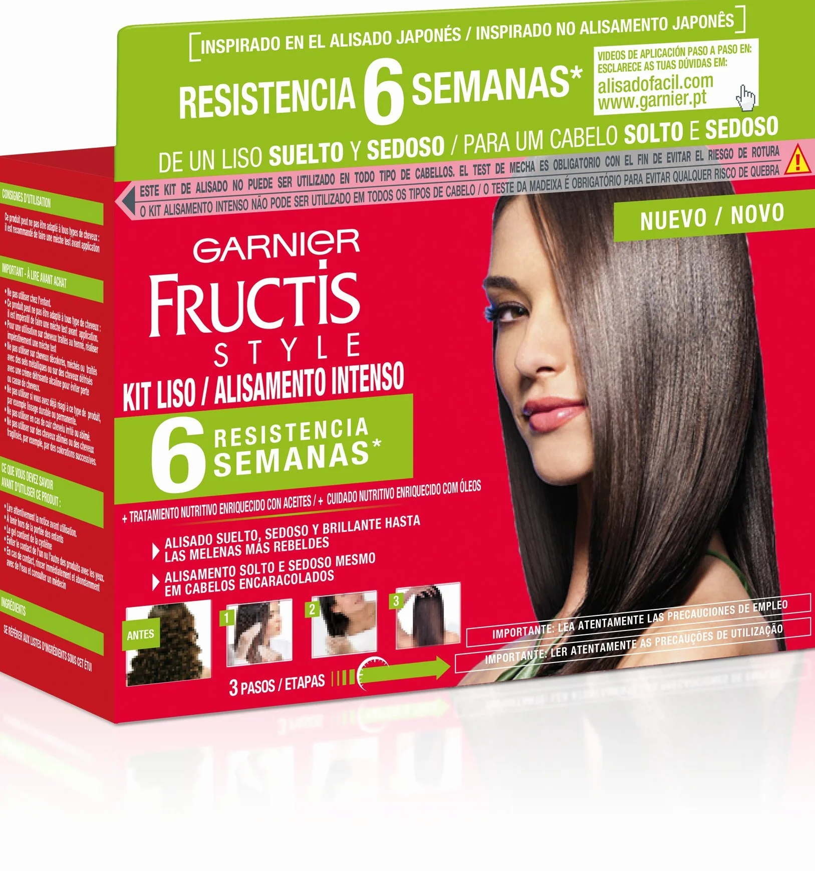 Kit alisado 6 semanas fructis style de garnier -